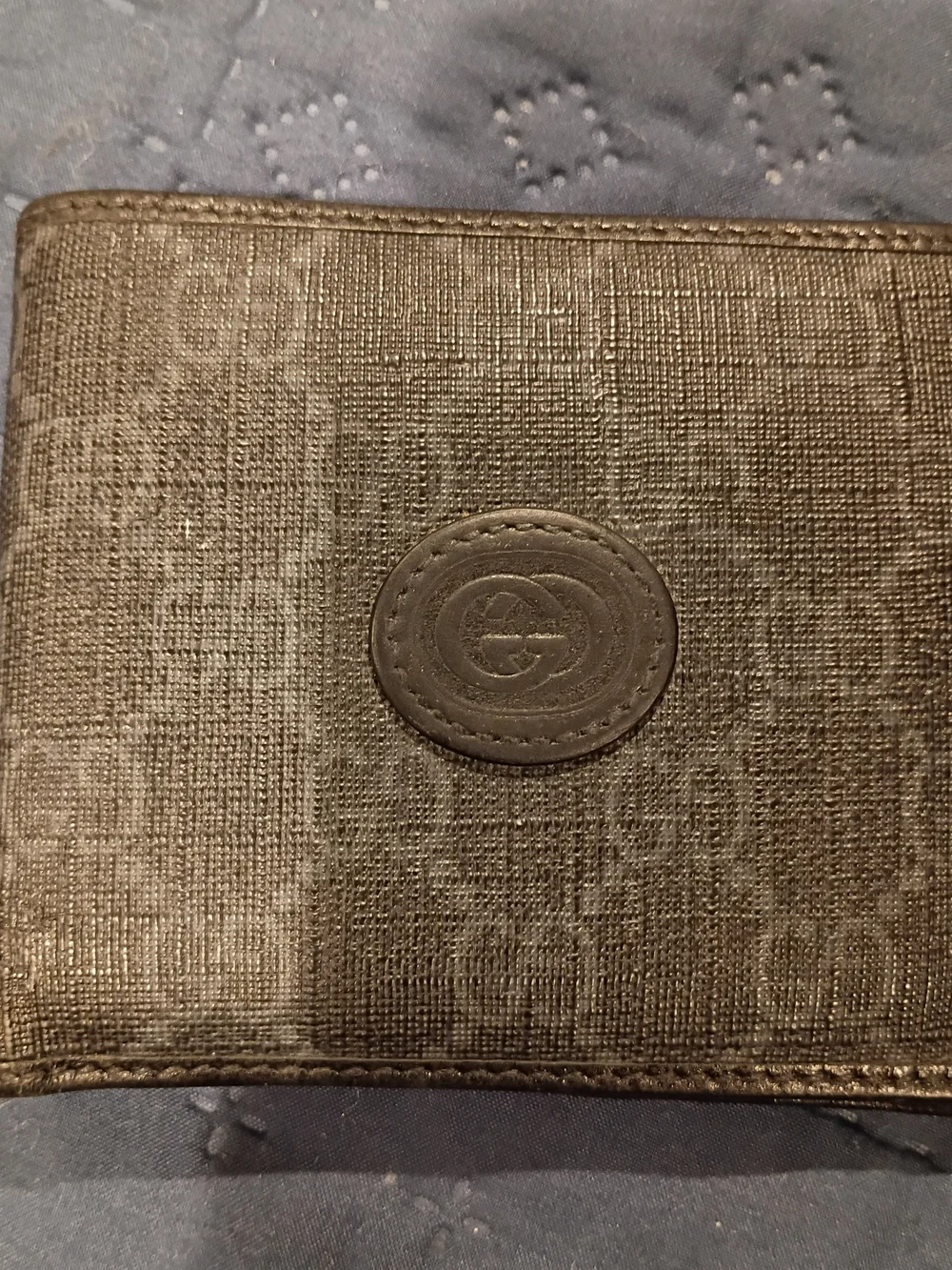 Gucci Black GG Logo Bifold Wallet